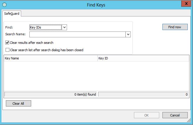 sophos-safeguard-find-keys