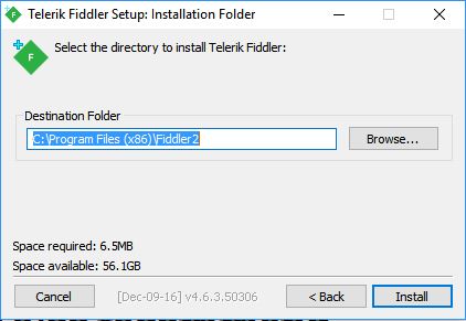 Fiddler installation folder