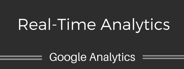 Real-Time reporting in Google Analytics