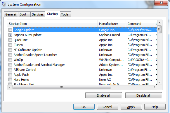 msconfig-system configuration